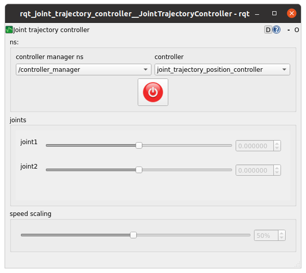 rqt_joint_trajectory_controller 界面